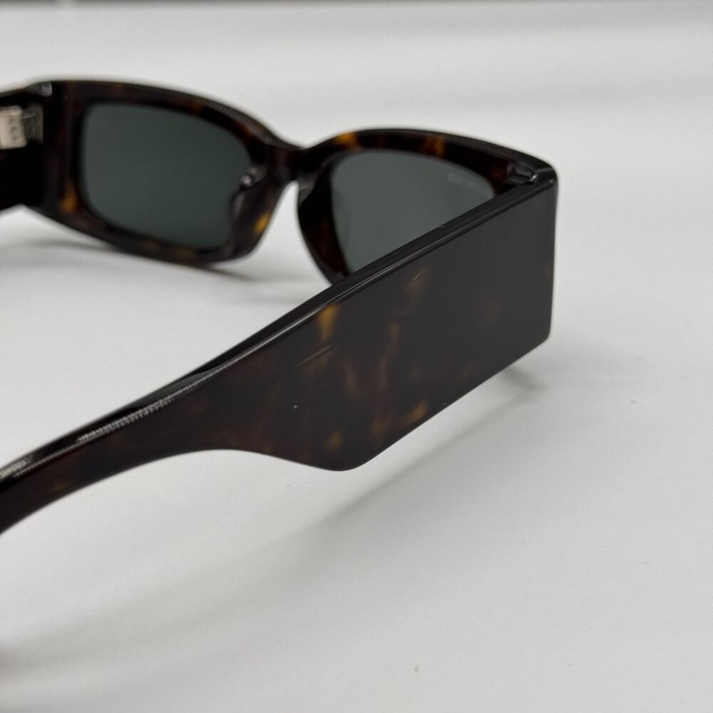NEW BB0260S 002 BALENCIAGA DARK HAVANA/GREEN UNISEX  BALENCIAGA SUNGLASSES - Picture 8 of 11